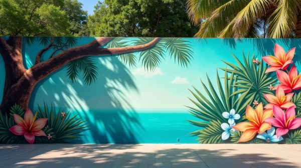 L'art mural tropical pour une décoration exotique réussie